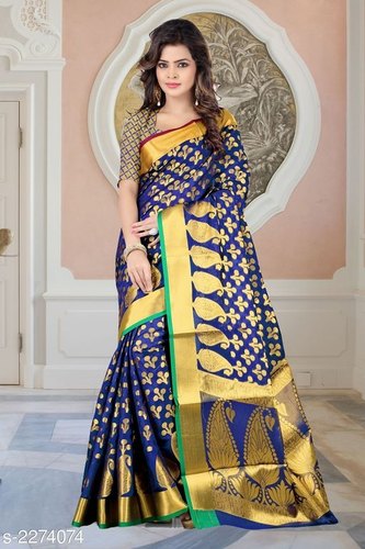  banarasi silk sarees, Saree Length : 5.5 m (separate blouse piece)