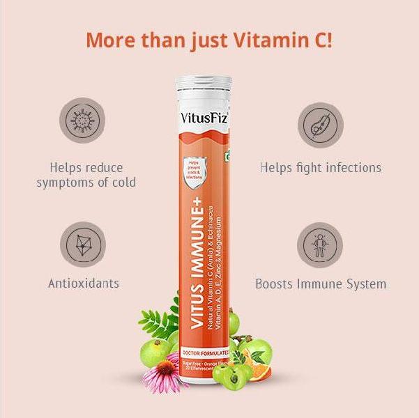 VitusFiz Vitamin C Vitus Immune+, for Drinking Use, Feature : Healthy