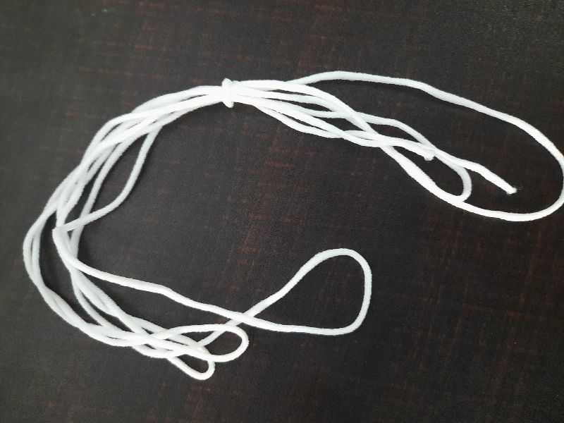 Polyster Round Elastic 3 mm, for Mask, Feature : Comfortable, Good Quality, Perfect Strength, Skin Friendly