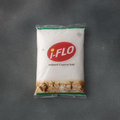 I-FLO Iodized Salt, for Cooking, Variety : Refined