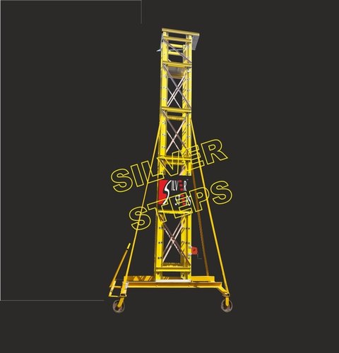 S.S. FRP Trolley Step Ladder, Size : 12ft