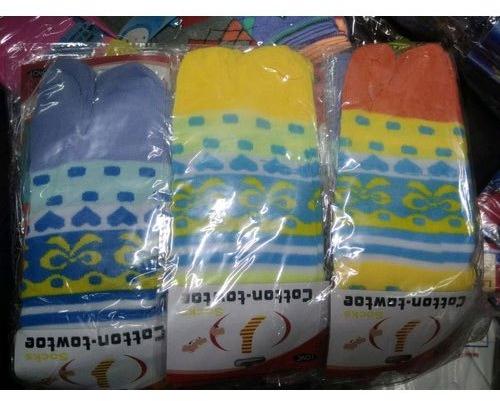 Printed Cotton Toe Sock, Size : Free Size