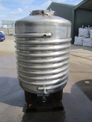 Stainless Steel Limpet Coil Tank