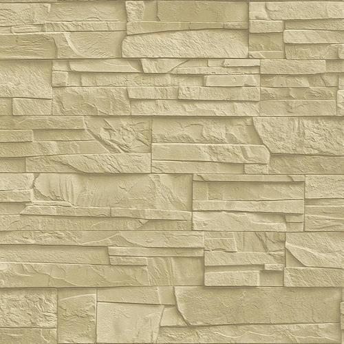 Slate Stone Mural, Color : Cream