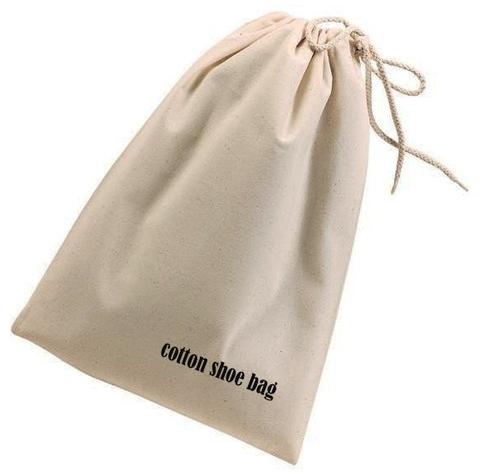 Plain Cotton Shoe Bag, Style : Knot