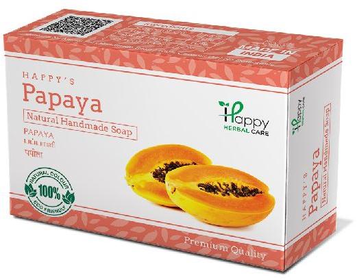 Handmade Herbal Papaya Bath Soap 75gm