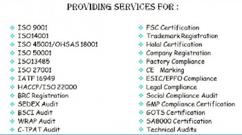 ISO  9001, 14001, 22000, 27001 ,  Consultant in  Delhi.