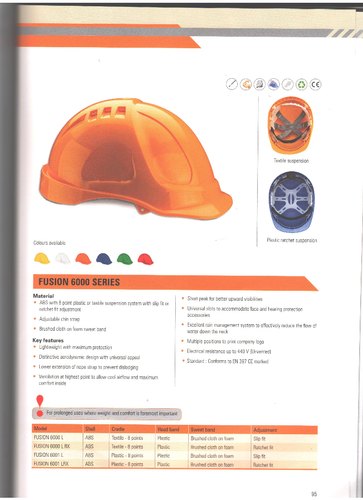 ABS Fusion Safety Helmet, for Petroleum, Construction, Metallurgy, Electric Power Industry, Transportation