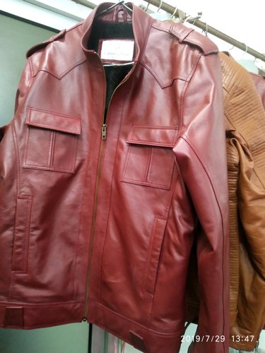 Glam Kills Solid leather sports jacket, Age Group : Adult