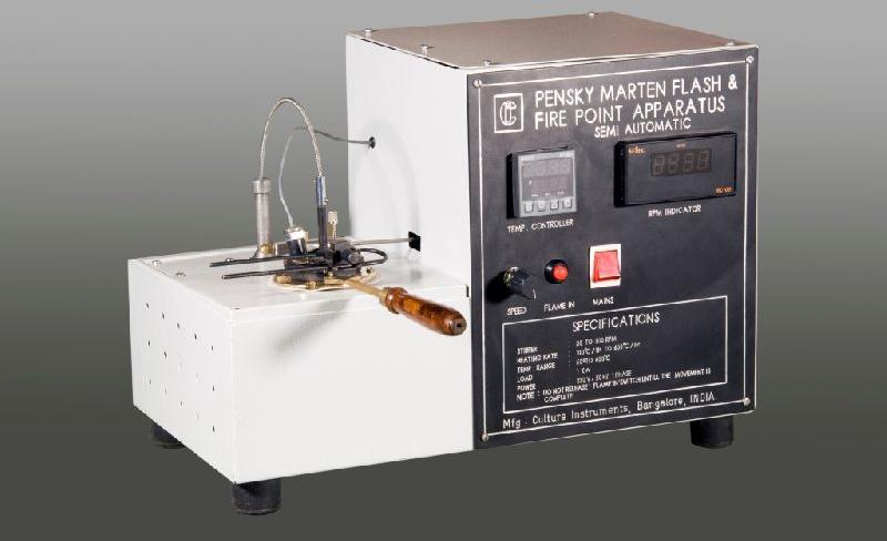 Semi Automatic Pensky Marten Flash Point Apparatus