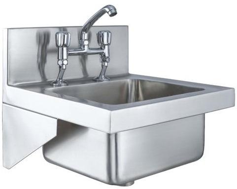 Stainless Steel Wall Mounted Sink Unit, Color : Silver