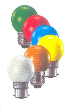 Colored Light Bulb, Shape : Round