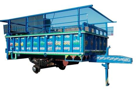 Mild Steel Tractor Trolley, Size : 120 x 72 x 21 inch