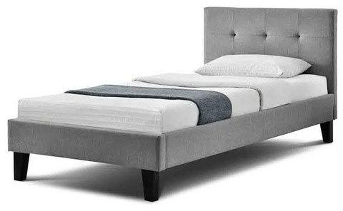 Rectangular Wood Polished Single Bed, for Living Room, Size : Standard