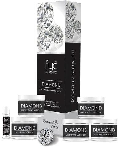 Fyc Professional Herbal Diamond Facial Kit, Packaging Size : 6 pack of 55g