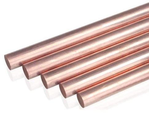 Round Tellurium Copper Rods, Length : 3 - 9 Meter