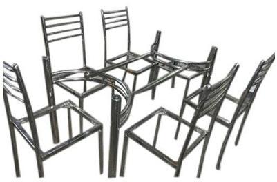 SS Chair Frame, Color : Metallic silver