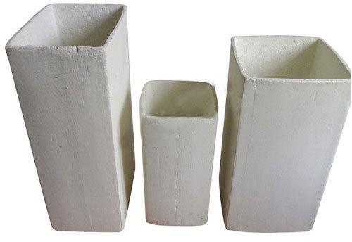 Ceramic Rectangular Muffles, for gold Melting Furnace, Color : White
