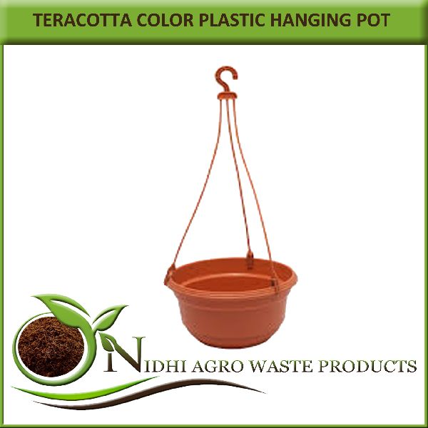 Terracotta Plastic Hanging Pot, Pattern : Plain, Shape : Round - NIDHI ...