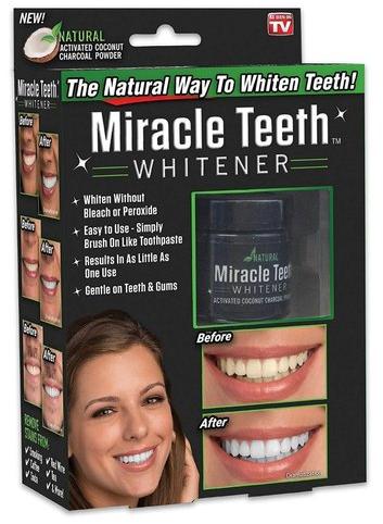 Miracle Charcoal Tooth Whitening Powder, for Personal
