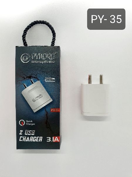 PY 35 USB Mobile Charger, Color : Black, Grey, White