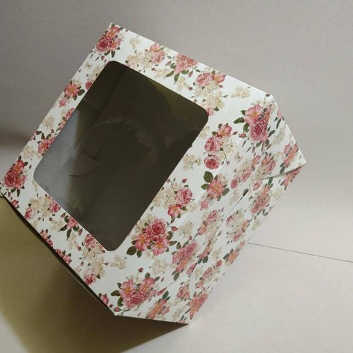 Hard board Printed Window Cake Box, Feature : High Grip, Recyclable