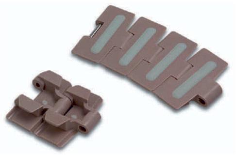 Rexnord POM / EPDM Rubber Top Chain