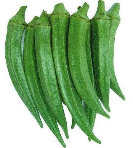 Organic Lady Finger, for Cooking, Color : Green