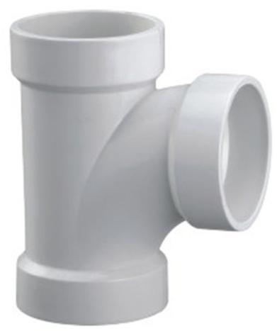 Polished PVC Sanitary Tee, for Gas Pipe, Hydraulic Pipe, Size : 2inch, 3/4inch, 3inch