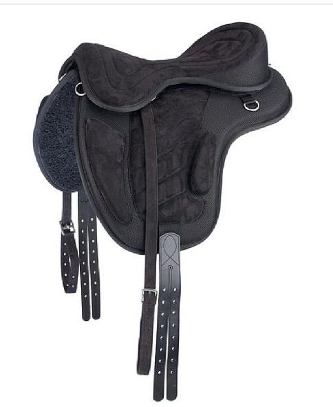 Synthetic treeless saddle black, Color : Many Colors
