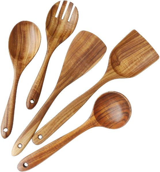 Wooden Cooking Spoons, for Home, Party, Restaurant, Packaging Type :  Packet, Box at Rs 450 / Piece in Mumbai