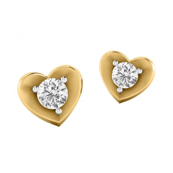 Sweetheart Stud Earrings