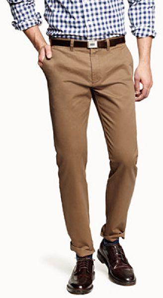 Cotton Mens Chino, Length : Ankle Length, Full Length, Waist Size : 30 ...