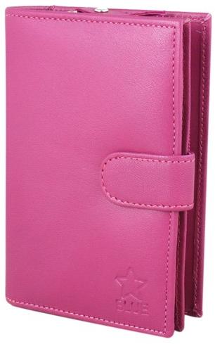 Plain Ladies Pink Leather Wallet, Size : Standard
