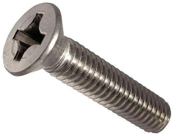 Hot Dip Galvanizing Stainless Steel Flat Head Machine Screws, for Industrial, Length : 1-10mm, 10-20mm