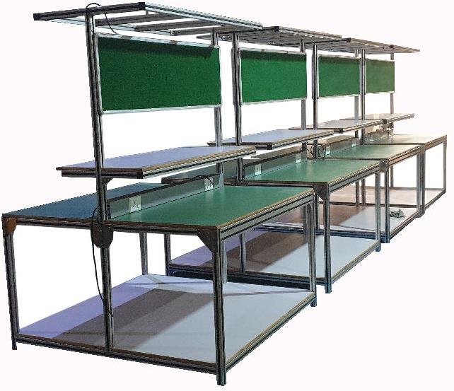 Double Sided Aluminium Profile Workstation, for Industrial