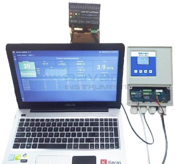 Electromagnetic Flow Meter with Telemetry System