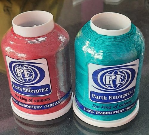 Parth Enterprise Cotton embroidery thread., for Sewing Clothes, Feature : Good Quality, High Tenacity