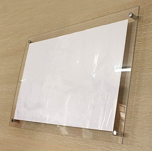 AV Advertisers Rectangle Acrylic Display Board, Color : Transparent, White