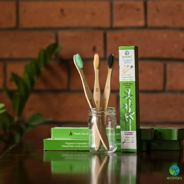 Ecovani Natural Bamboo Toothbrush