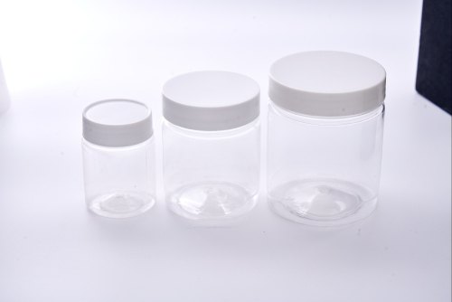 Round Plastic PET Container, Color : Transparent