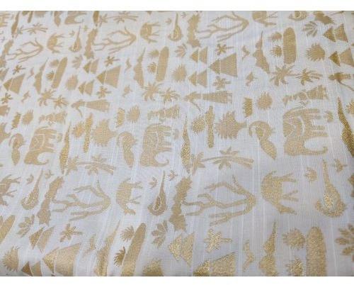 Printed Silk Brasso Fabric, Width : 44-45 Inches