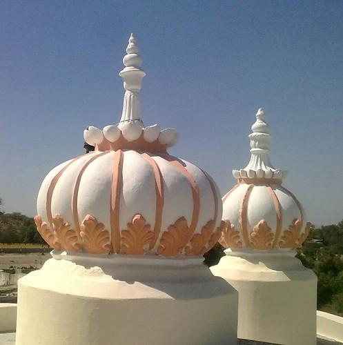 Round Cement Temple Dome
