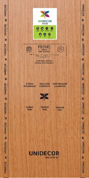 Unidecor Prime Plywood, for Connstruction, Furniture, Home Use, Industrial, Length : 10ft, 5ft, 6ft