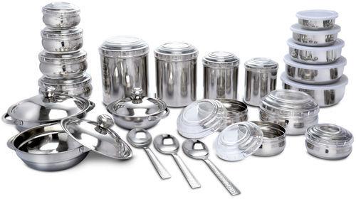 Stainless Steel Serving Set, for Home, Feature : Temperature resistant, Attractive design