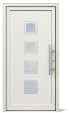 Rectangle UPVC Bathroom Door, Frame Color : White