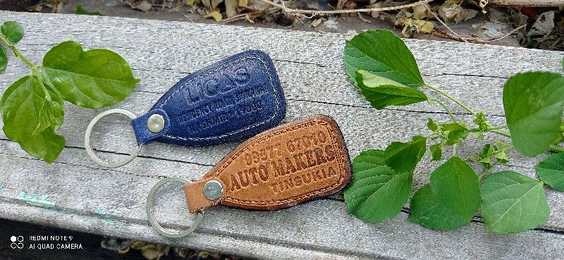 Printed Polished Leather Keychains, Gender : Female, Male