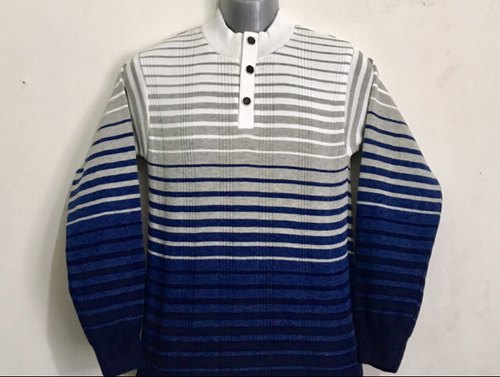 Kwality knitwears ACLERIC Button Sweater, Gender : Men