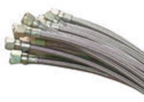 Wire Braided PTFE Hose, Color : silver