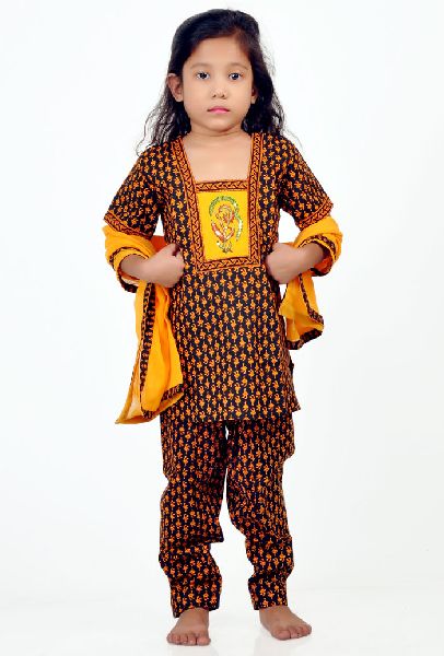 Kids Salwar Kameez Pattern Printed Occasion Festive Wear At Rs